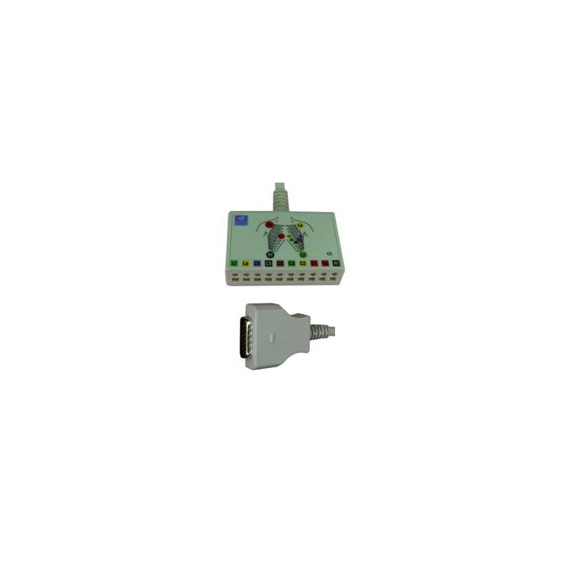 embase 10 voies sans prolongateur pour GE Marquette Hellige MAC 400-500-800-1100-1200-1200ST-1600