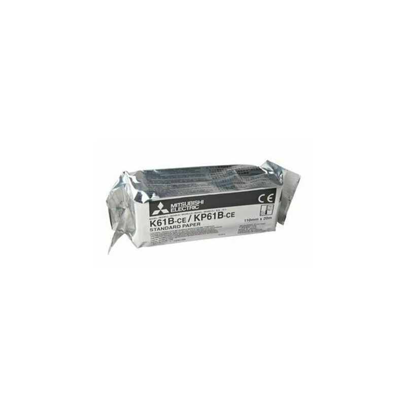 Papel para vídeo original Mitsubishi K61B, KP61B (4 rollos)