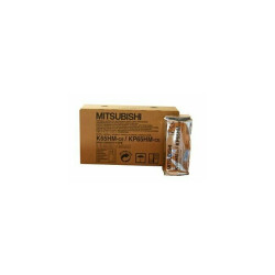Papel para vídeo original Mitsubishi K65HM, KP65HM (4 rollos)