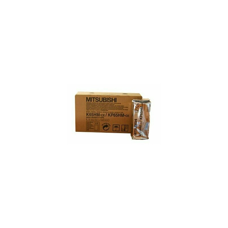 Papel para vídeo original Mitsubishi K65HM, KP65HM (4 rollos)