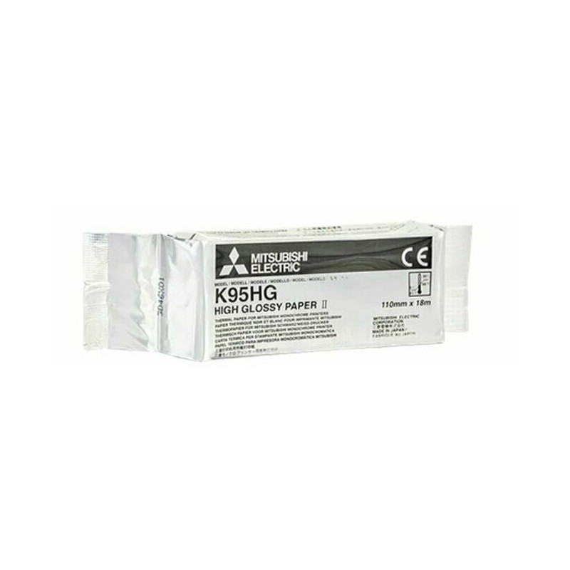 Papel de vídeo original Mitsubishi K95HG para P-95DW (5 rollos)