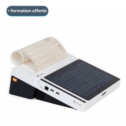 Tableta de ECG Spengler Cardiomate EVI de 10 pulgadas con interpretación y funda de regalo