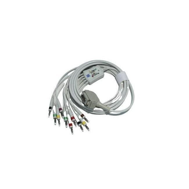 Cable banana de 10 canales para General Electric Hellige