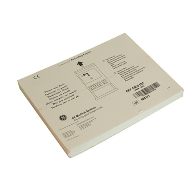 Papel de ECG compatible con Hellige Mac 400, 600 (10 resmas)