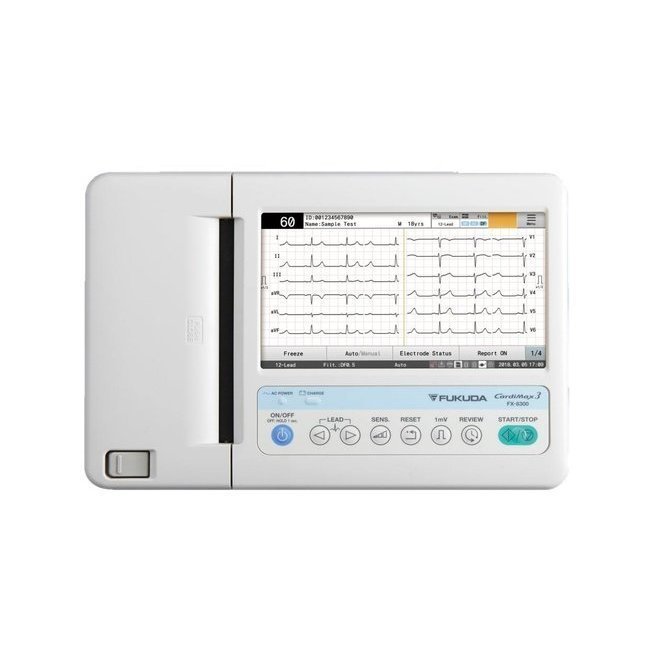 CardiMax 3 máquina de ECG Fukuda Denshi FX-8300 (12 pistas)