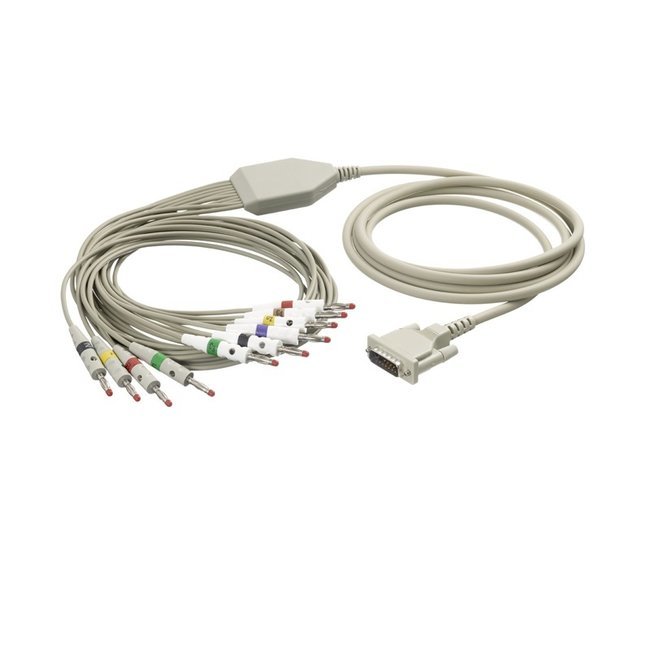 Mortara Eli Cable compatible con ECG de 10 vías 150,Eli 250,400