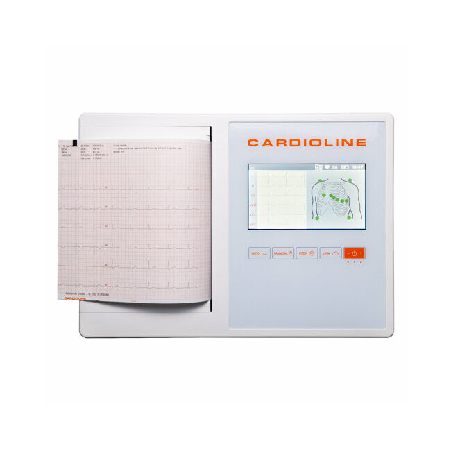 Aparato de ECG Cardioline 200L con Interpretación del Algoritmo de Glasgow
