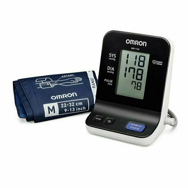 Monitor de presión arterial de brazo profesional Omron HBP 1120
