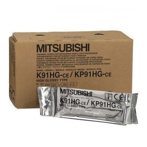 Papel de video original Mitsubishi K91HG, KP91HG (4 rollos)