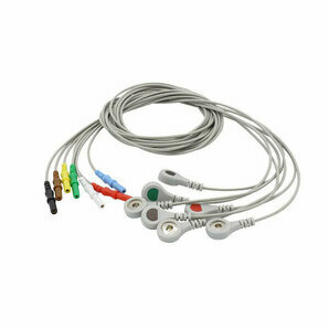 Cable de ECG Din de 7 núcleos Conector AHA Snap