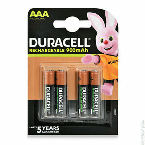 Pilas recargables AAA 900mAh Duracell 1.2V (Blister de 4)