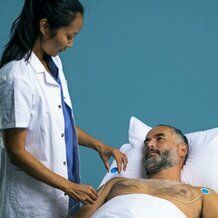  Electrodos Ambu QR en uso