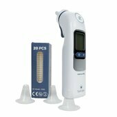  Contenido de la caja del termmetro Tempo Ear Pro (+2 pilas AA)