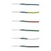 Descripcin general de los 6 colores de los cables de los electrodos de aguja subcutneos Ambu Neuroline 745