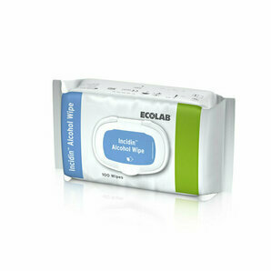 Toallitas desinfectantes con alcohol Ecolab Incidin (paquete resellable)